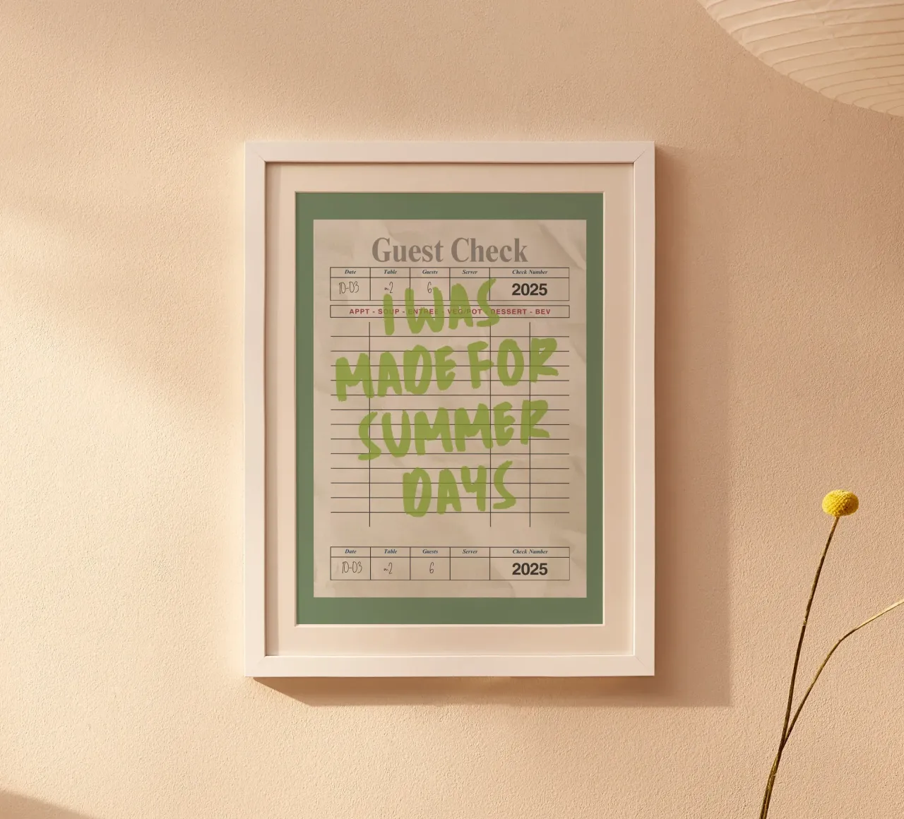 Made For Summer Days, Citazione retrò, Guest Check Art carta hahnemühle da dawnthesea