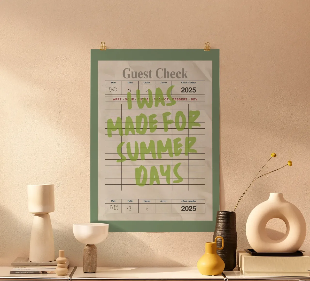 Made For Summer Days, Citazione retrò, Guest Check Art carta hahnemühle da dawnthesea