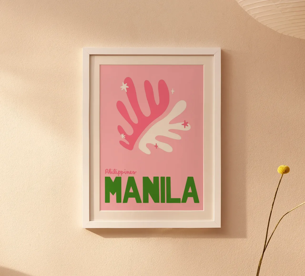 Manila Filipinas, Viajes Retro, Estilo Matisse poster con marco de aluminio de dawnthesea