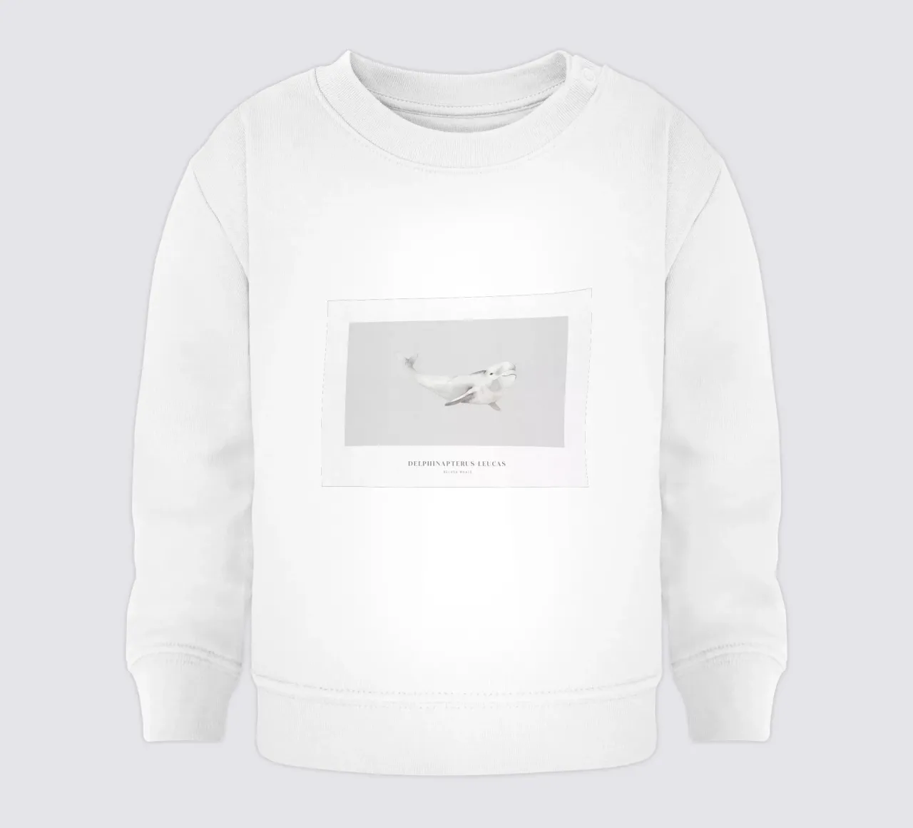Boho Ocean 1 Beluga Whale felpa neonato da Boho Print Collection