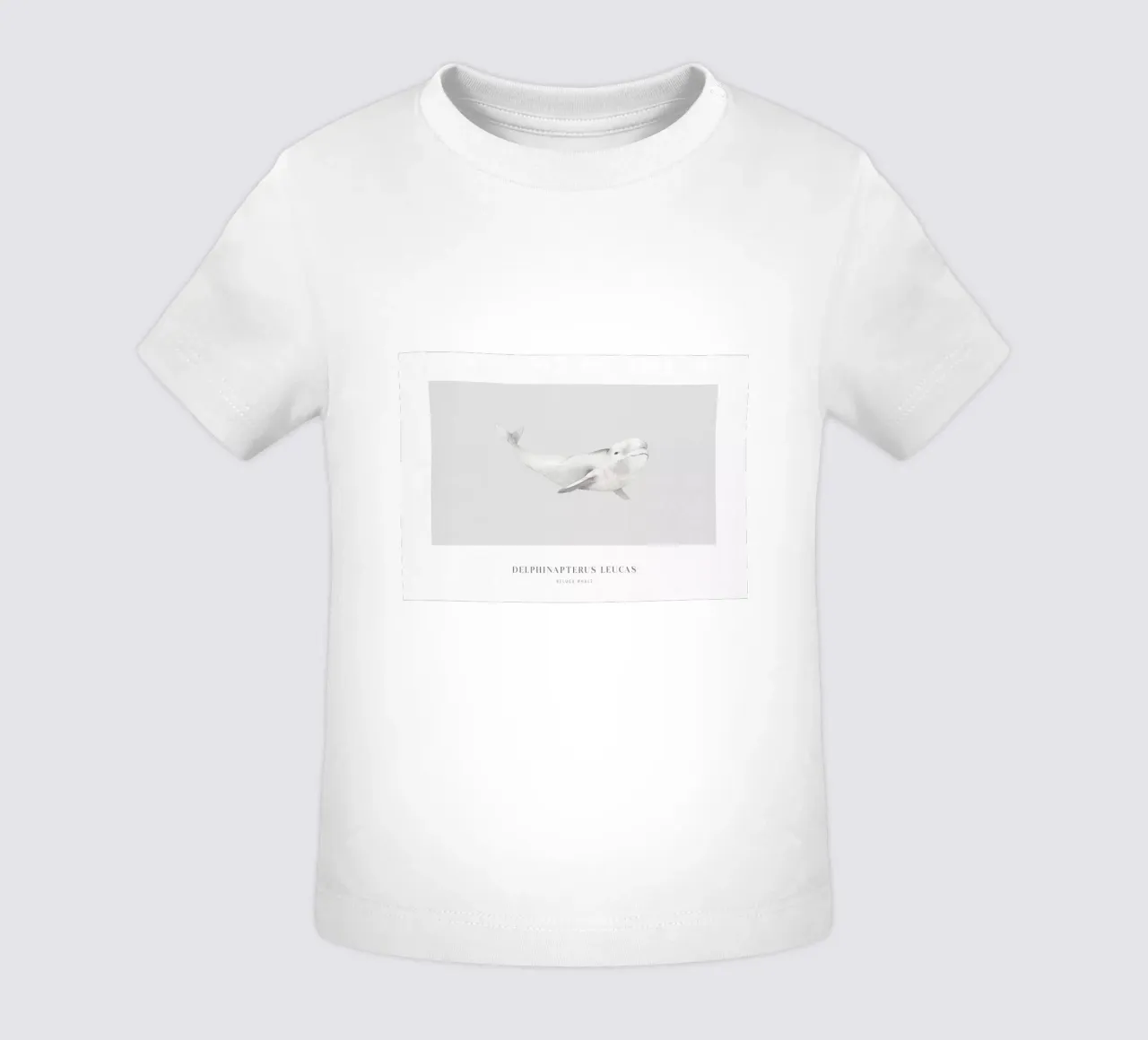 Boho Ocean 1 Beluga Whale maglietta neonato da Boho Print Collection