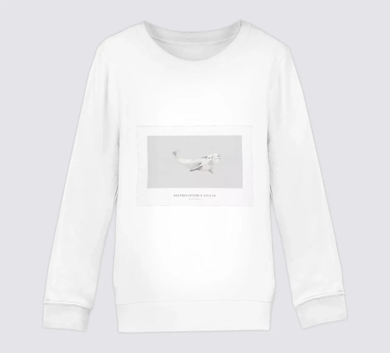 Boho Ocean 1 Beluga Whale felpa bambino da Boho Print Collection