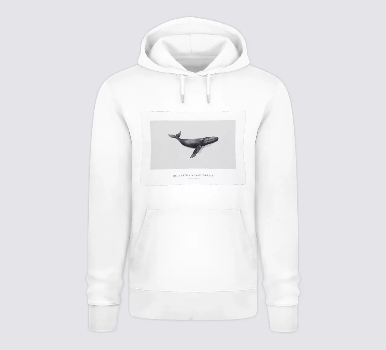 Boho Ocean 1 Humpback Whale felpa con cappuccio da Boho Print Collection