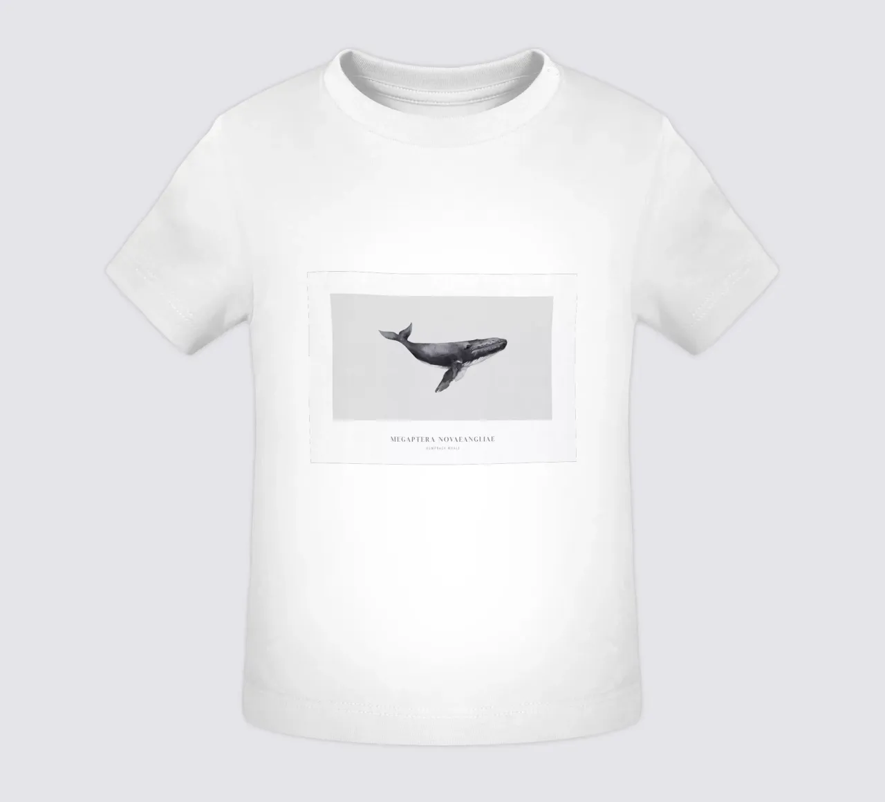 Boho Ocean 1 Humpback Whale maglietta neonato da Boho Print Collection