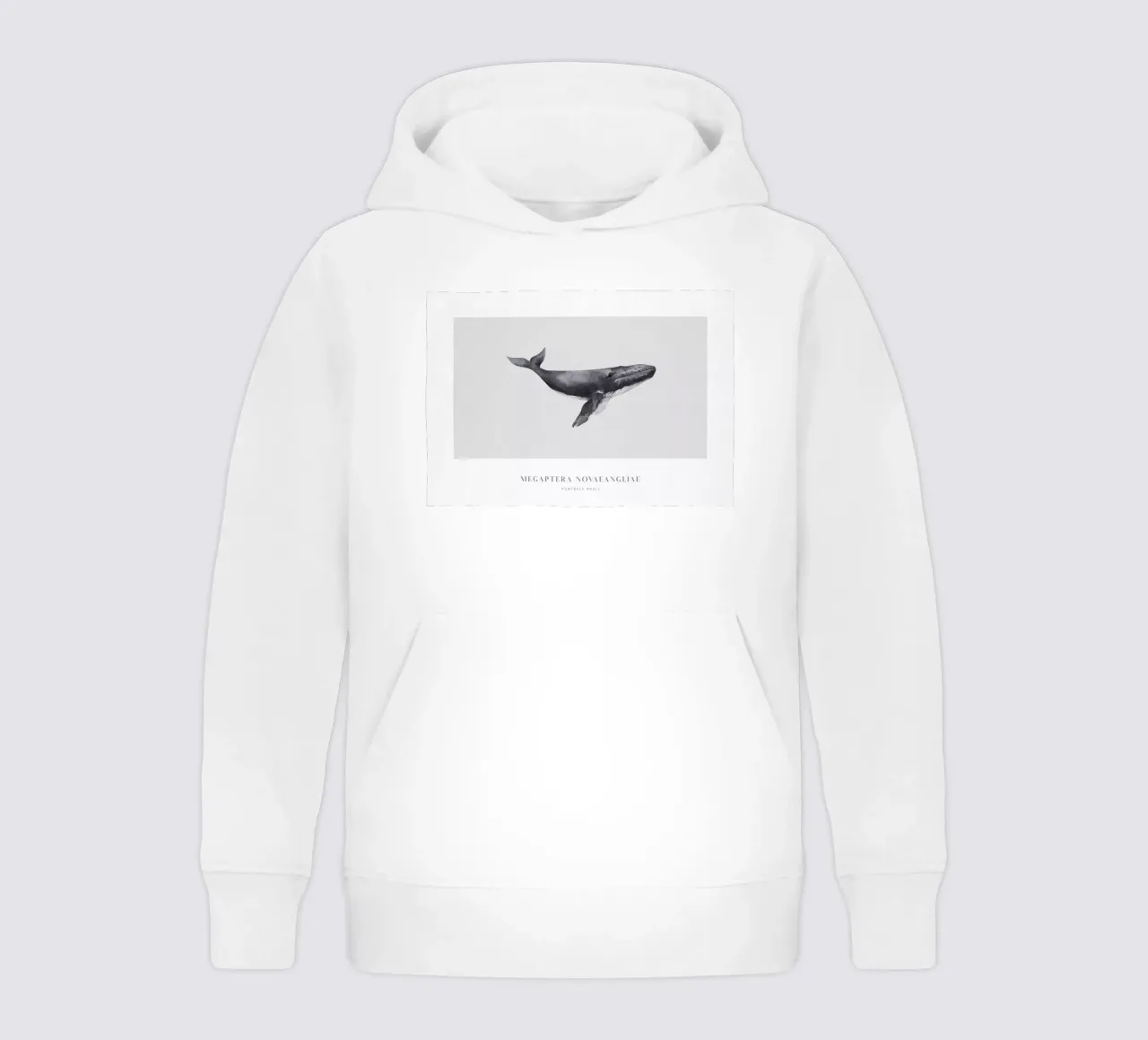 Boho Ocean 1 Humpback Whale felpa bambino con cappuccio da Boho Print Collection
