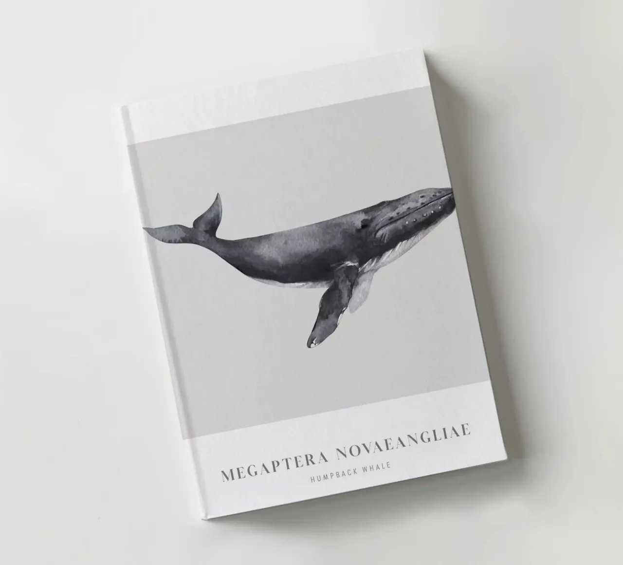 Boho Ocean 1 Humpback Whale notebook by Boho Print Collection