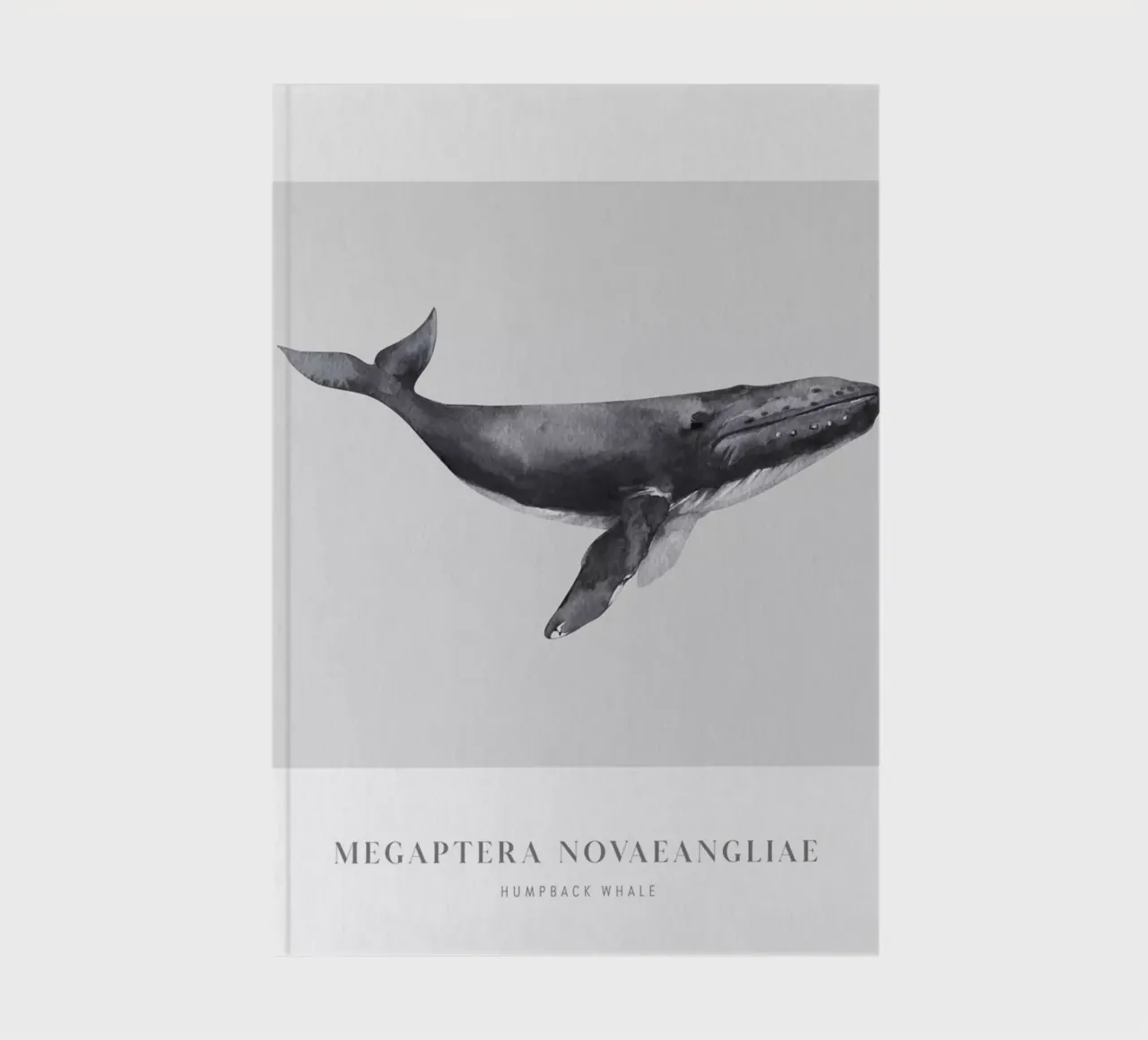 Boho Ocean 1 Humpback Whale notebook by Boho Print Collection