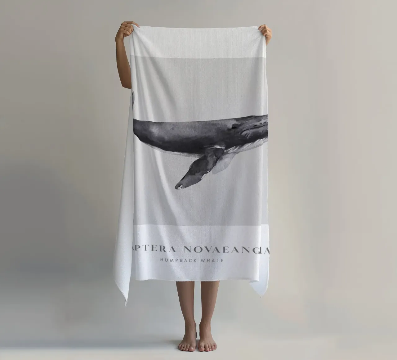 Boho Ocean 1 Humpback Whale telo mare da Boho Print Collection