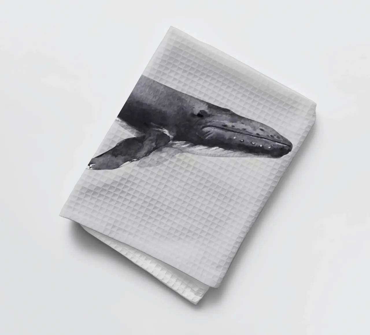 Boho Ocean 1 Humpback Whale canovaccio da cucina da Boho Print Collection
