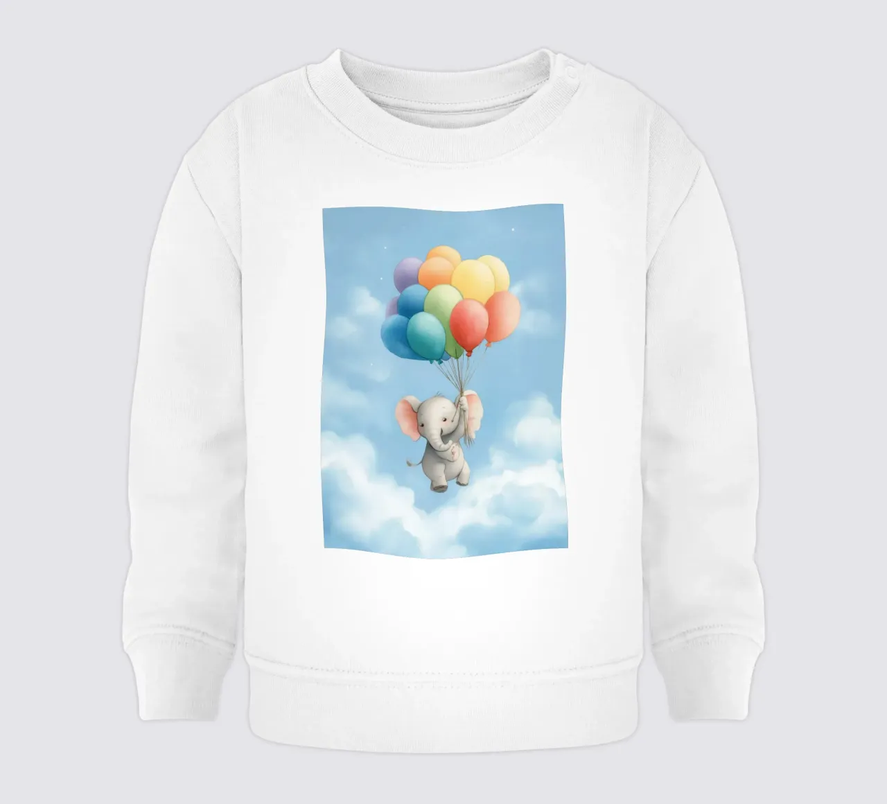 Elephant and Balloons felpa neonato da Kiara