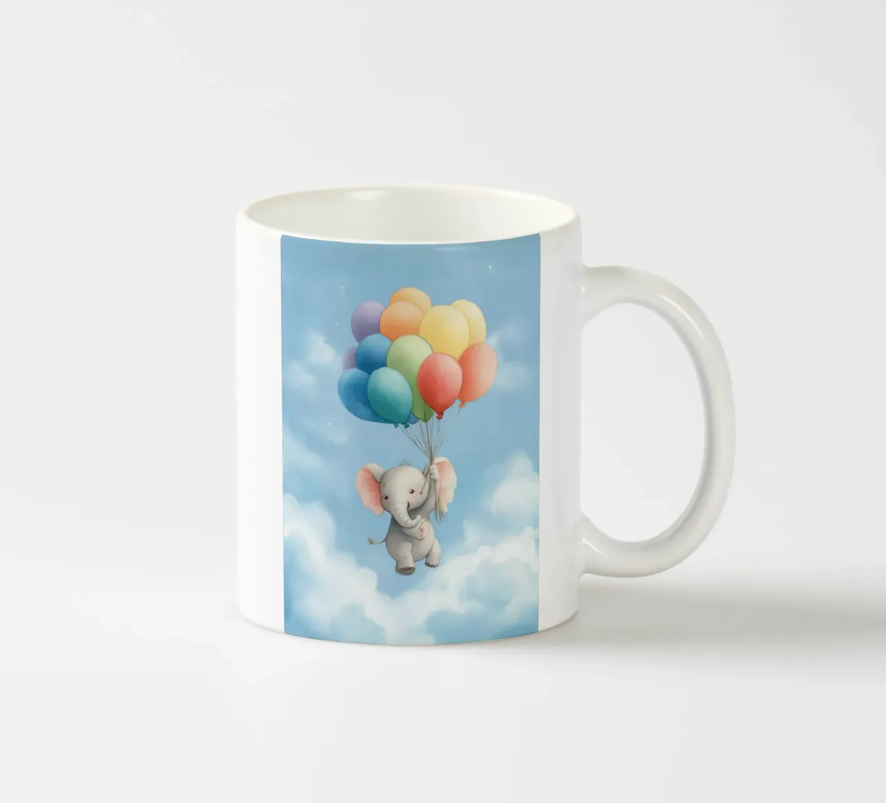 Elephant and Balloons tazza in ceramica da Kiara