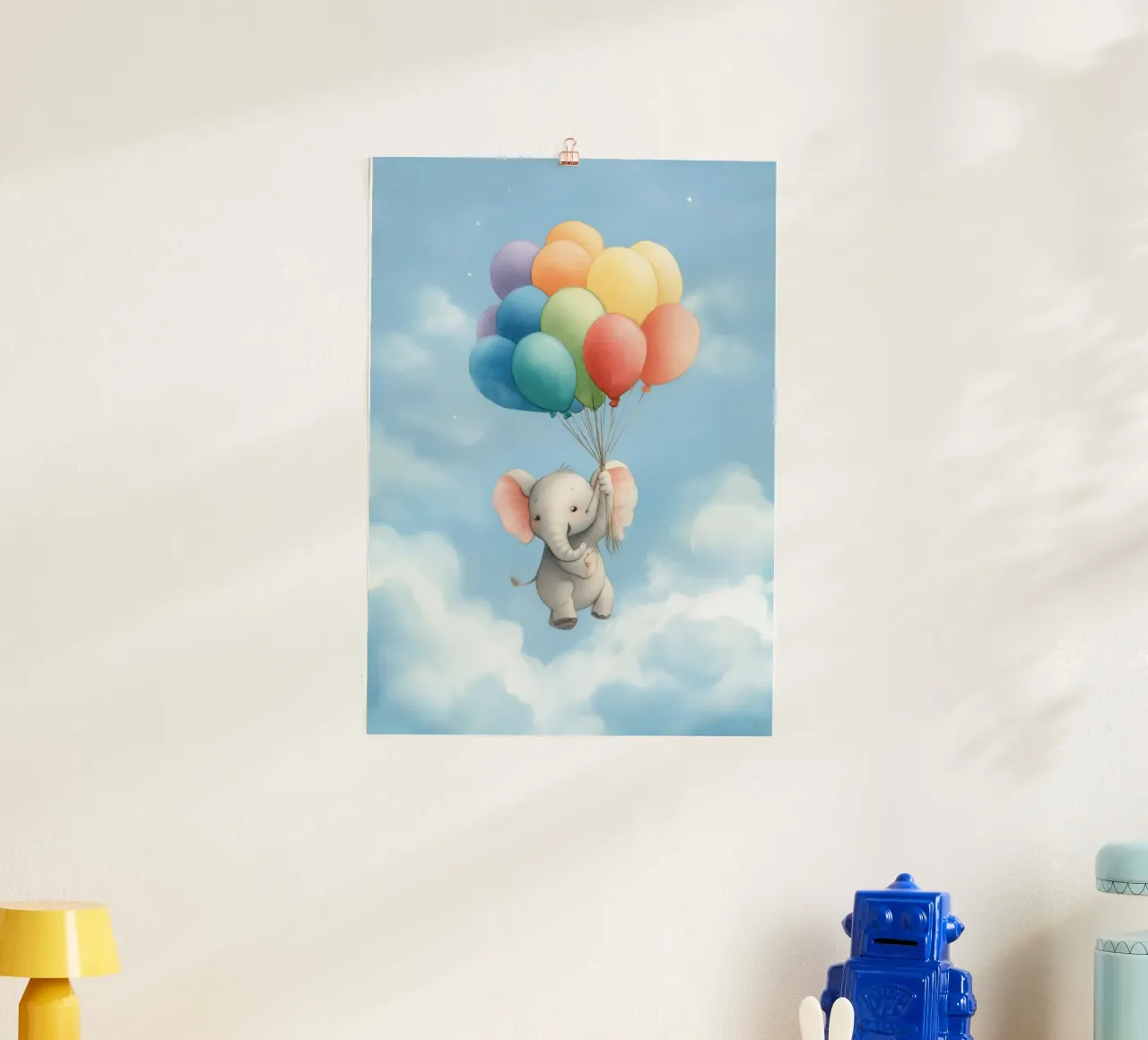 Elephant and Balloons poster da Kiara