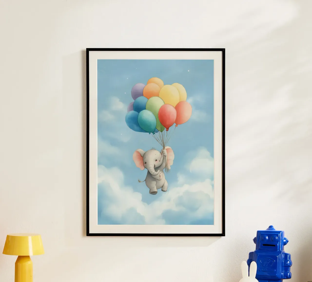Elephant and Balloons poster da Kiara