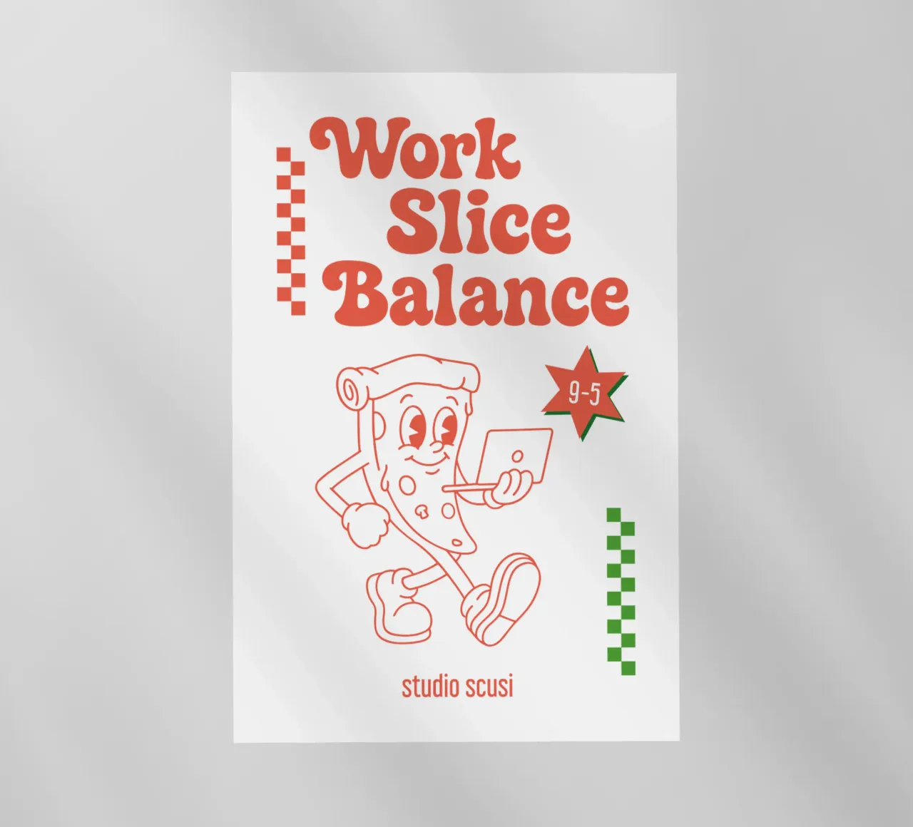 Work Slice Balance - Pizza pellicola backlit da studio scusi