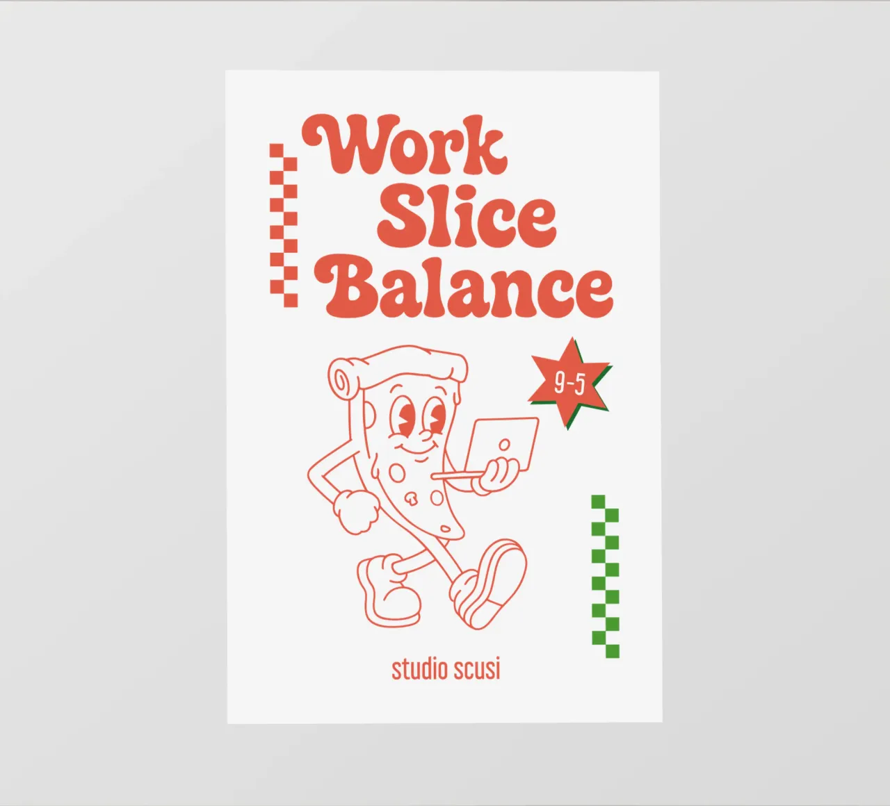 Work Slice Balance - Pizza telo in pvc da studio scusi