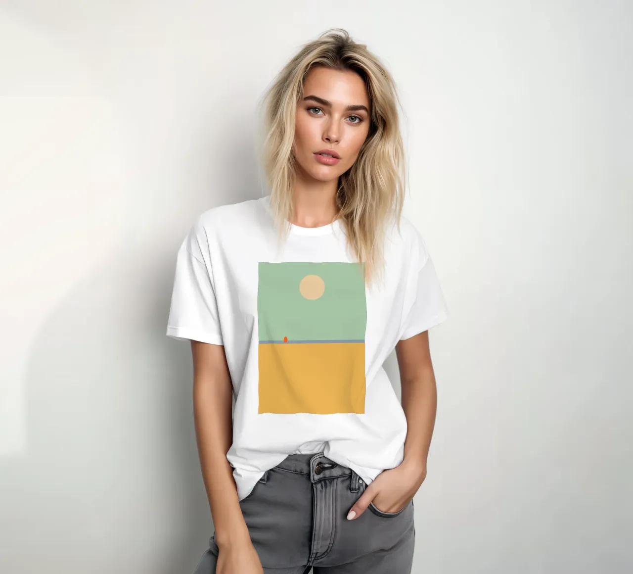 rest on the beach. (time to relax) t-shirt da FRICKE DESIGN