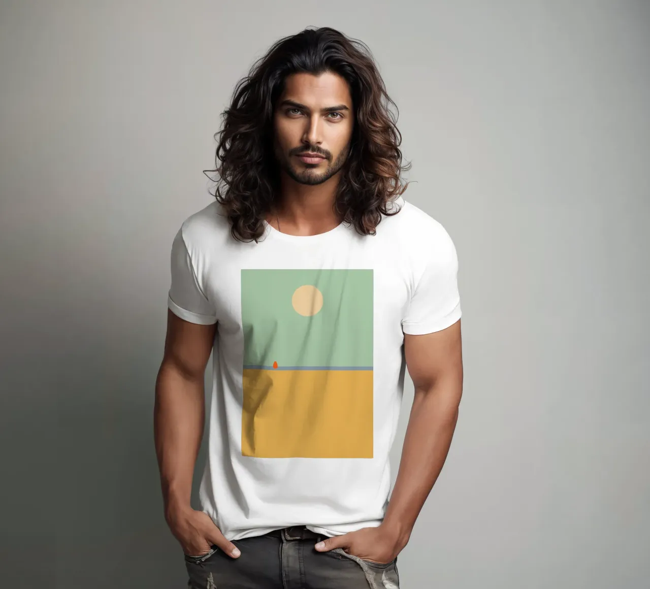 rest on the beach. (time to relax) t-shirt da FRICKE DESIGN