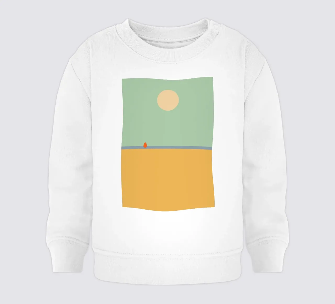 rest on the beach. (time to relax) felpa neonato da FRICKE DESIGN
