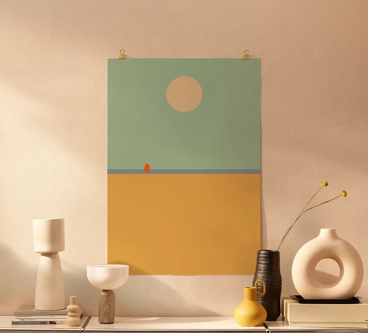 rest on the beach. (time to relax) poster da FRICKE DESIGN