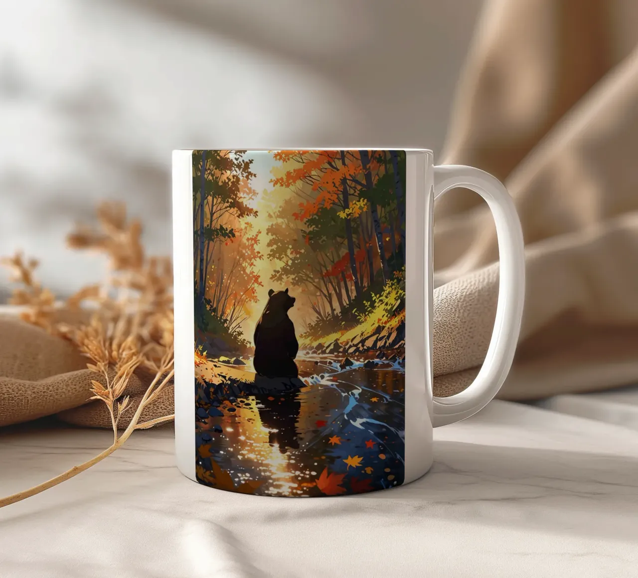 Serenità d'autunno tazza in ceramica da artdesign1985