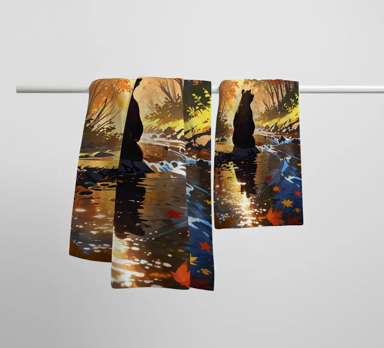 Serenità d'autunno asciugamano da bagno da artdesign1985