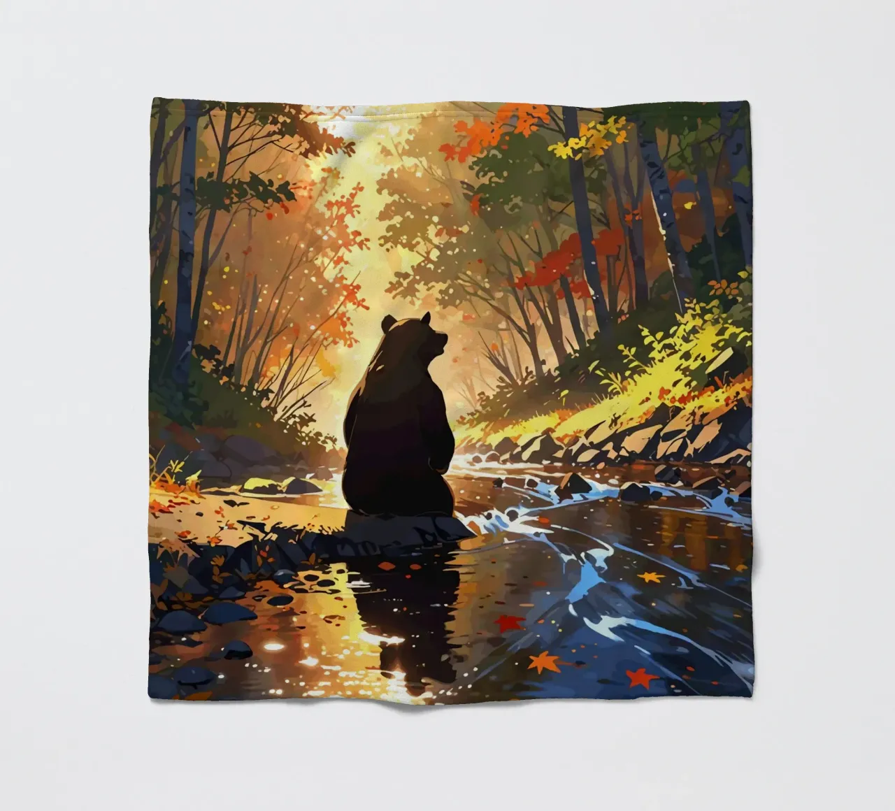 Serenità d'autunno coperta in pile da artdesign1985