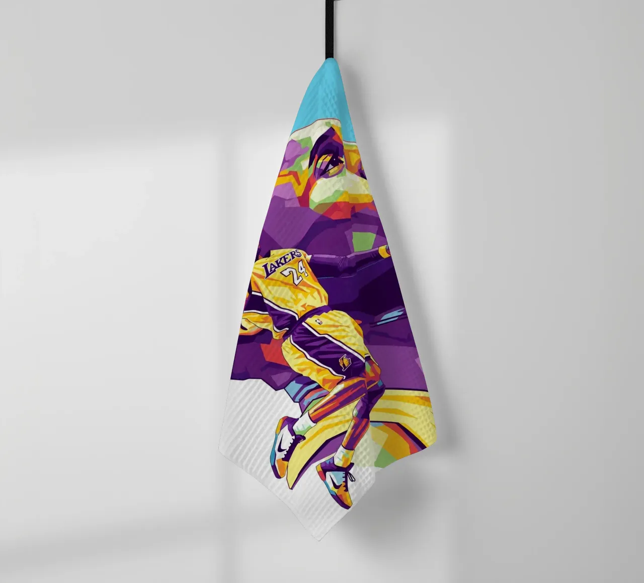 Kobe Bryant in loving memory tea towel by Hantamrata