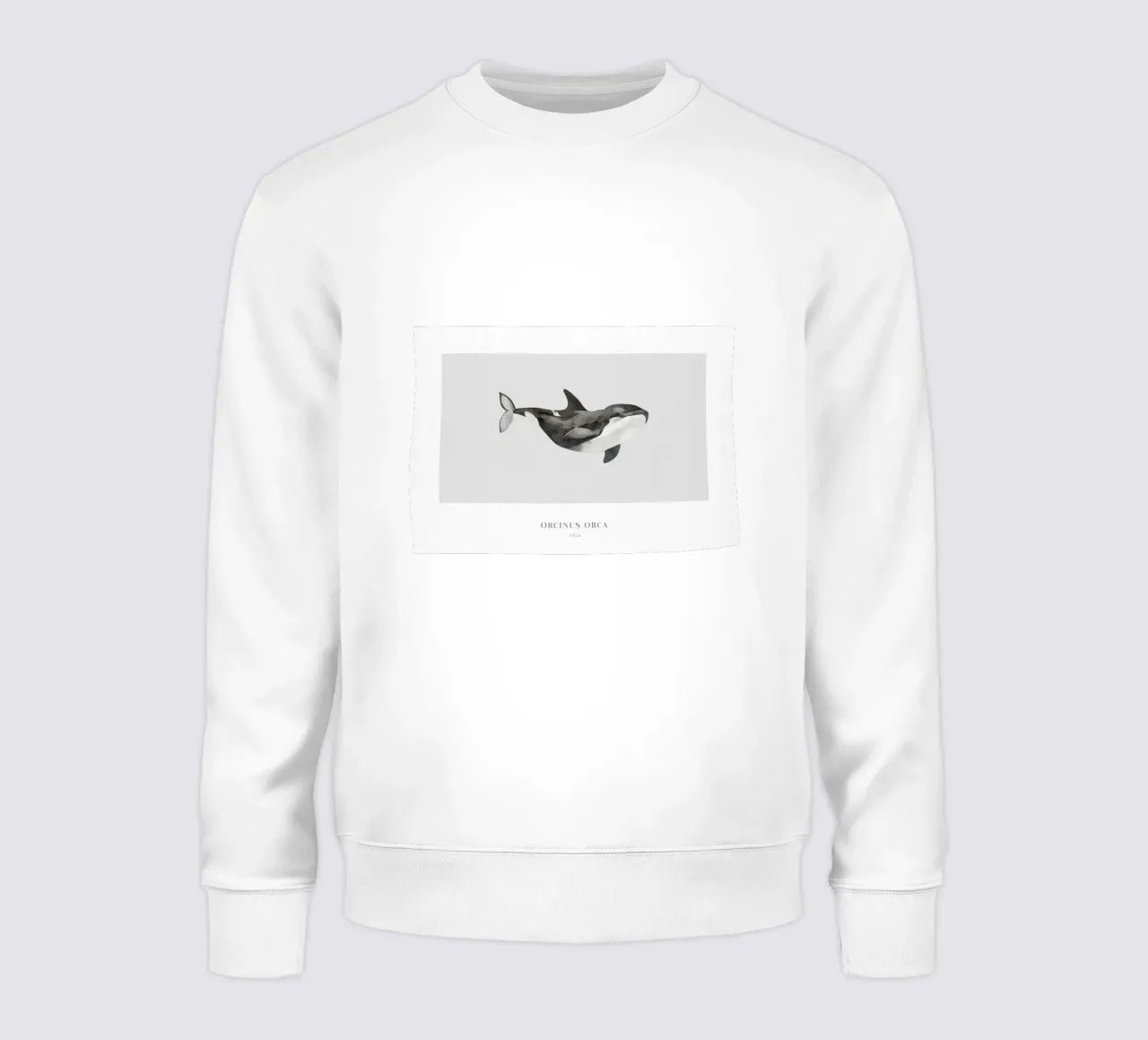 Boho Ocean 1 Orca Whale felpa da Boho Print Collection