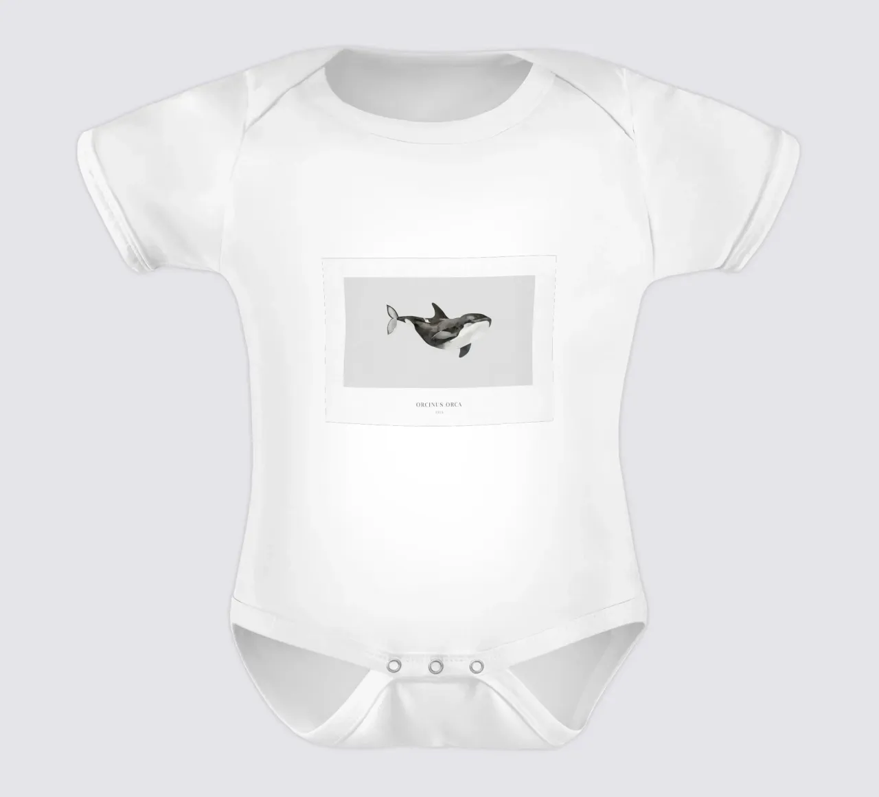 Boho Ocean 1 Orca Whale body neonato maniche corte da Boho Print Collection