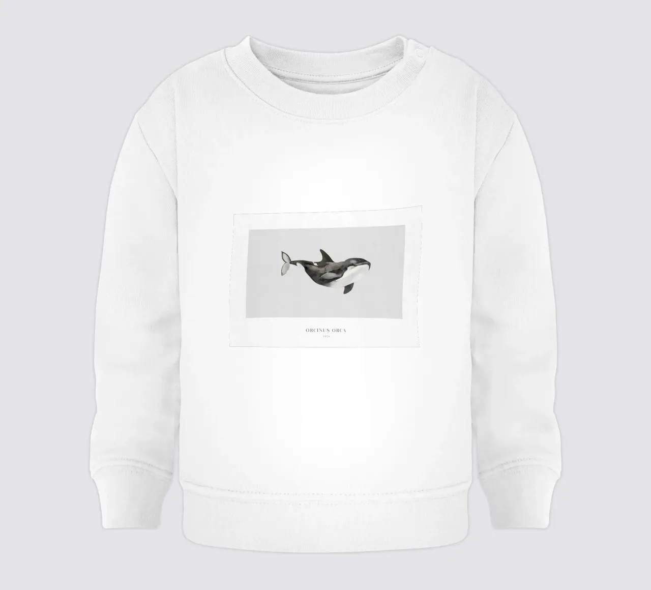 Boho Ocean 1 Orca Whale felpa neonato da Boho Print Collection