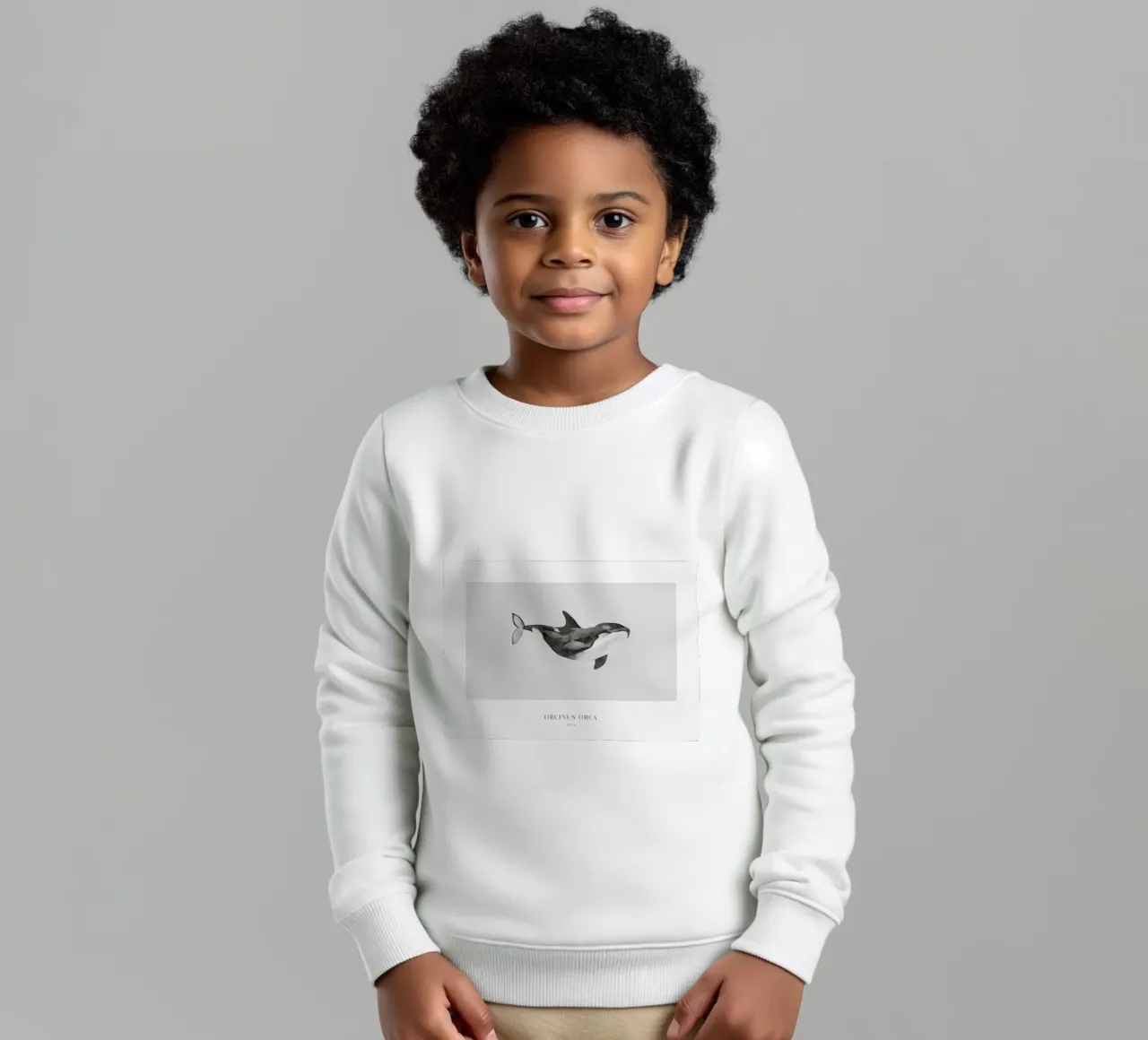 Boho Ocean 1 Orca Whale felpa bambino da Boho Print Collection