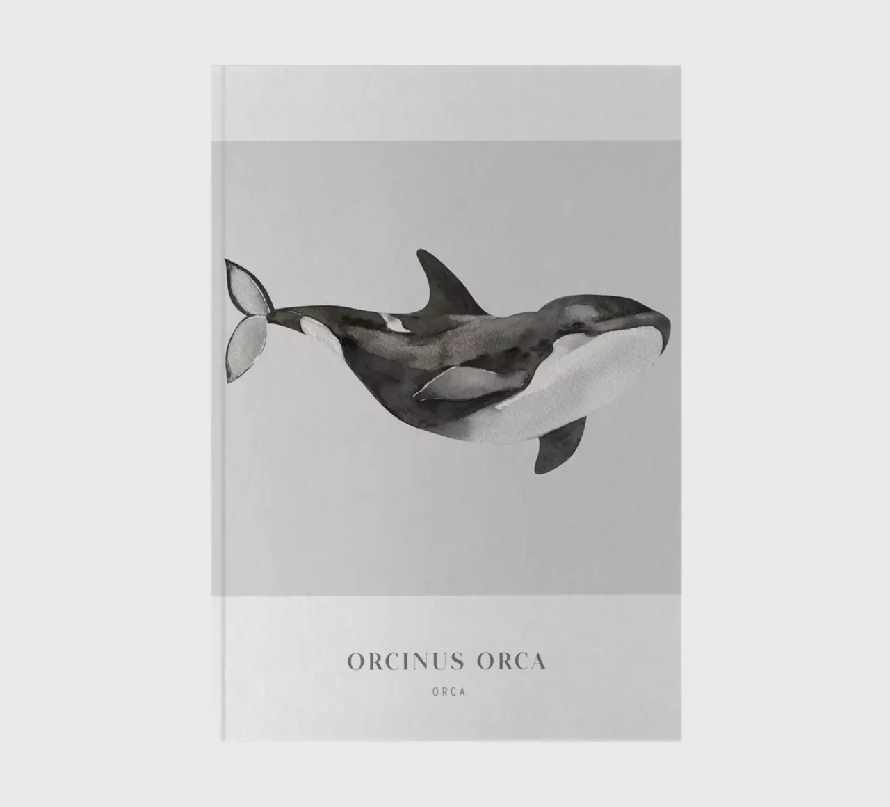 Boho Ocean 1 Orca Whale notebook by Boho Print Collection