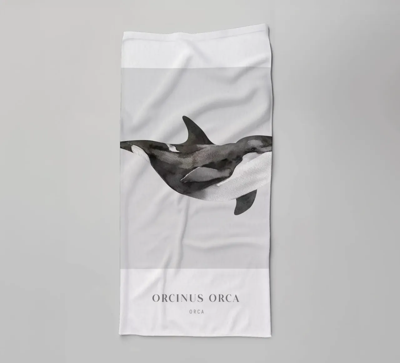 Boho Ocean 1 Orca Whale asciugamano da bagno da Boho Print Collection