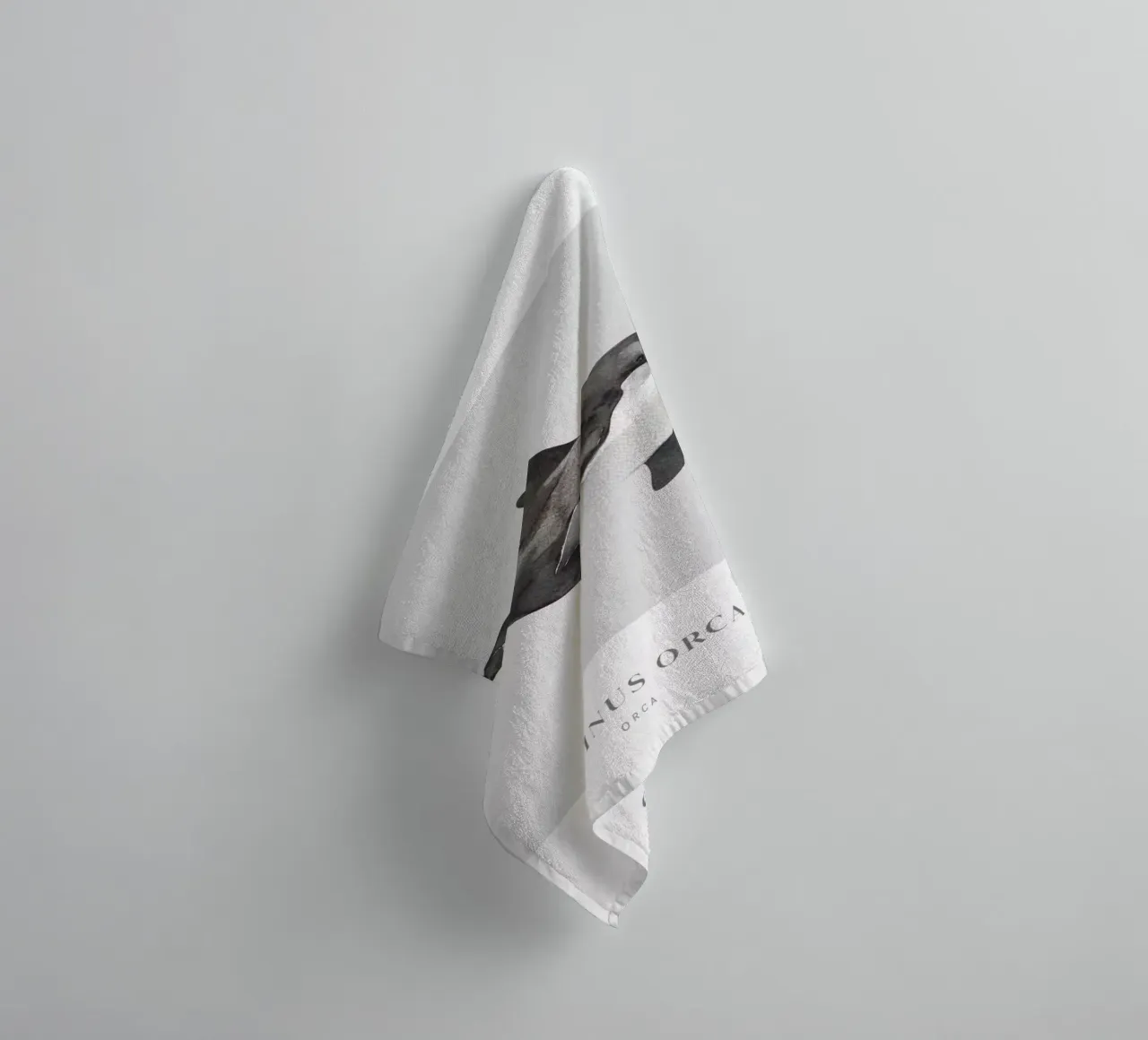 Boho Ocean 1 Orca Whale asciugamano da bagno da Boho Print Collection