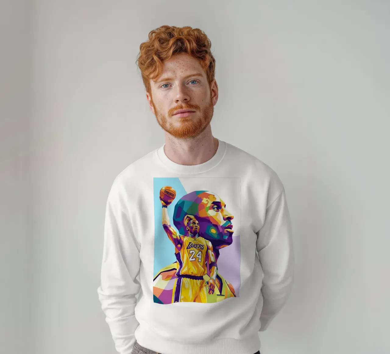 Ritratto pop art di Kobe Bryant felpa da Hantamrata