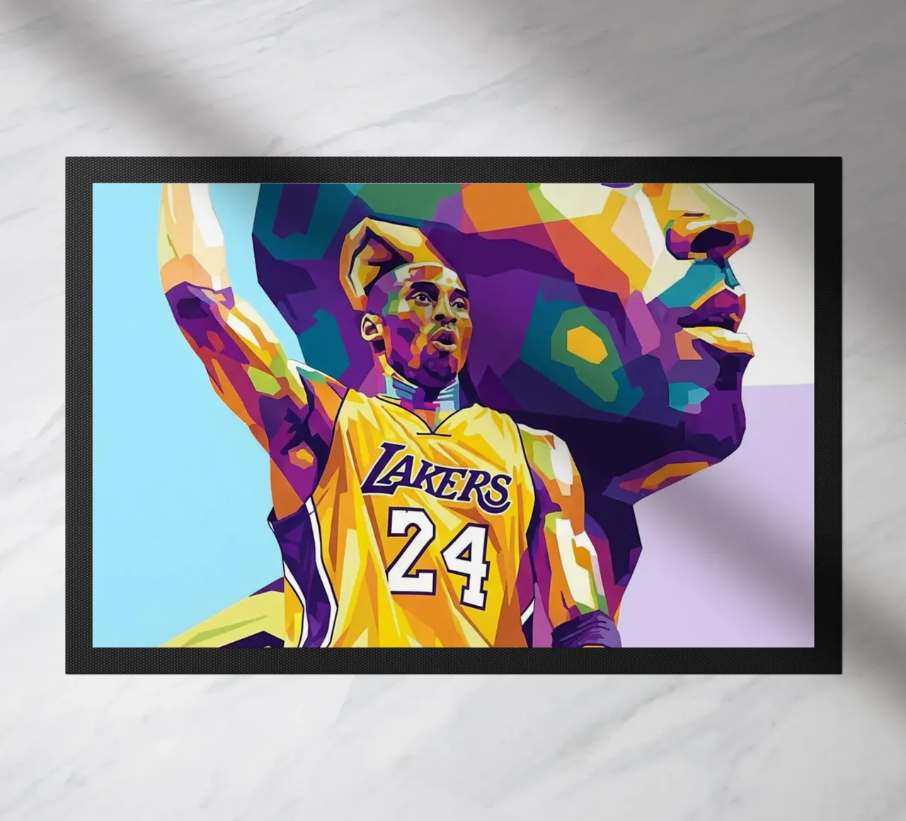 Ritratto pop art di Kobe Bryant zerbino da Hantamrata