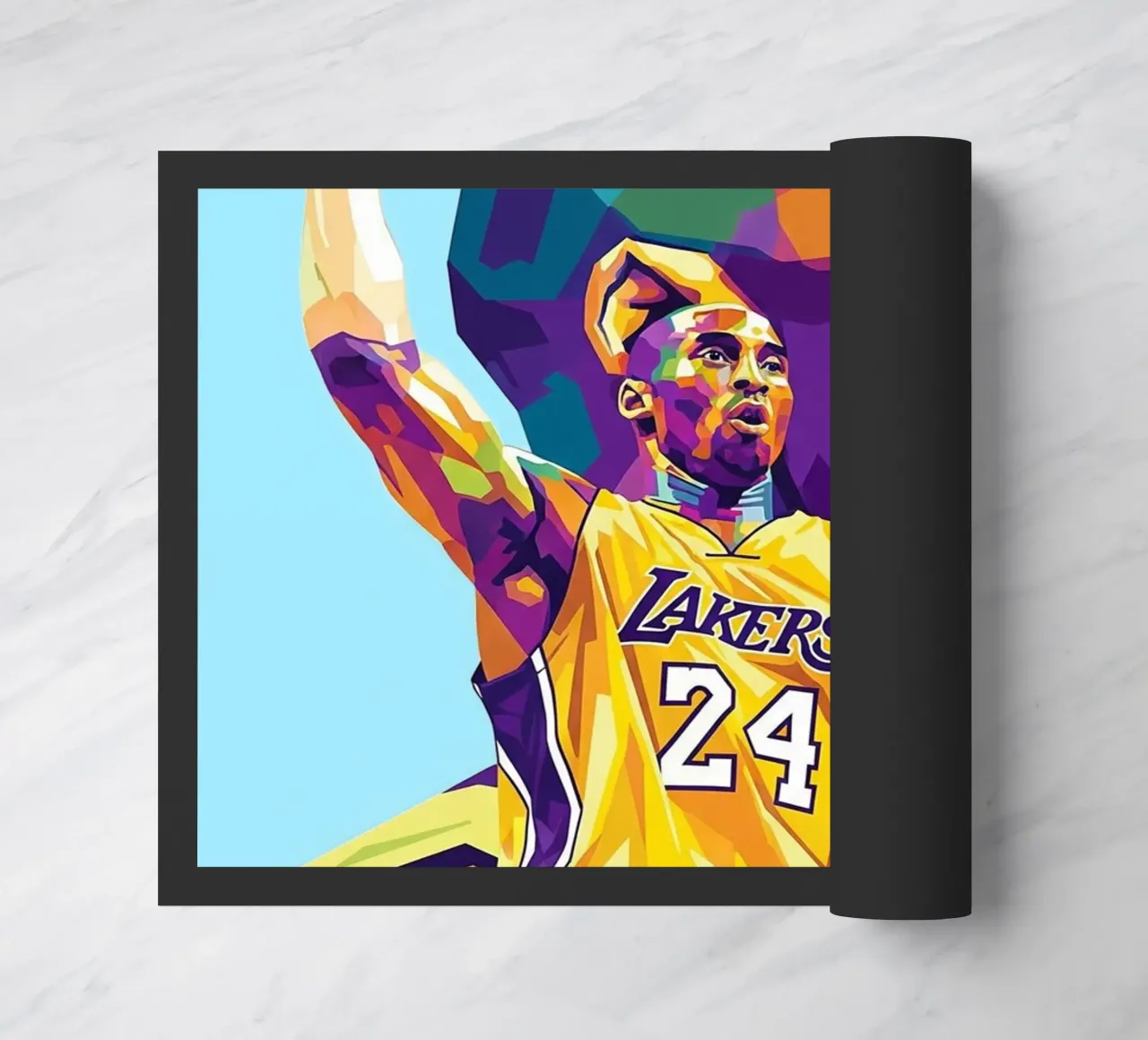 Ritratto pop art di Kobe Bryant zerbino da Hantamrata