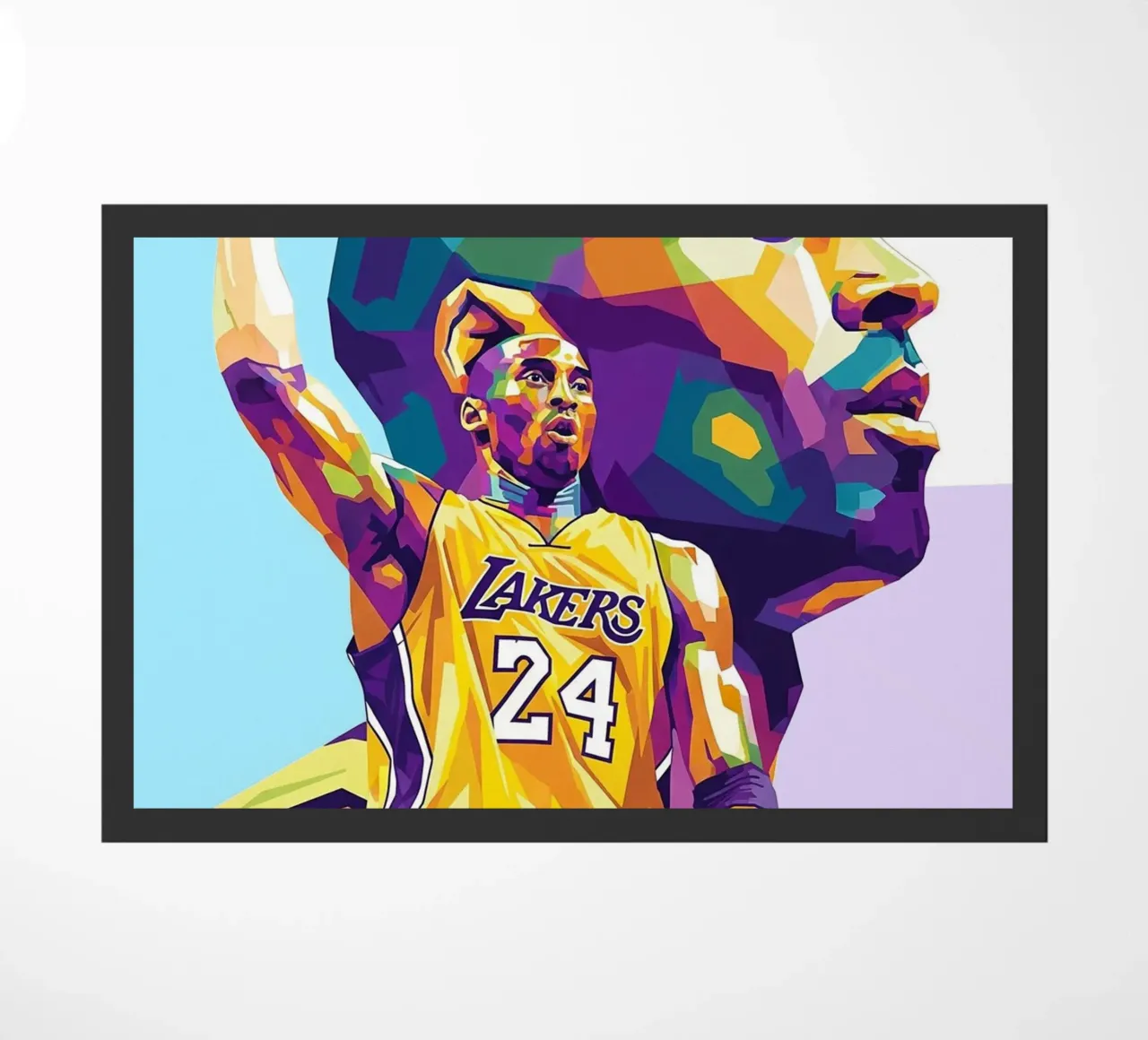 Ritratto pop art di Kobe Bryant zerbino da Hantamrata