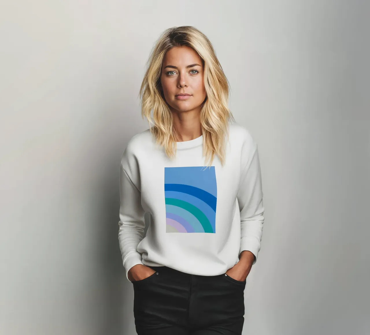 Gradiente di colori arcobaleno felpa da Carinaprint