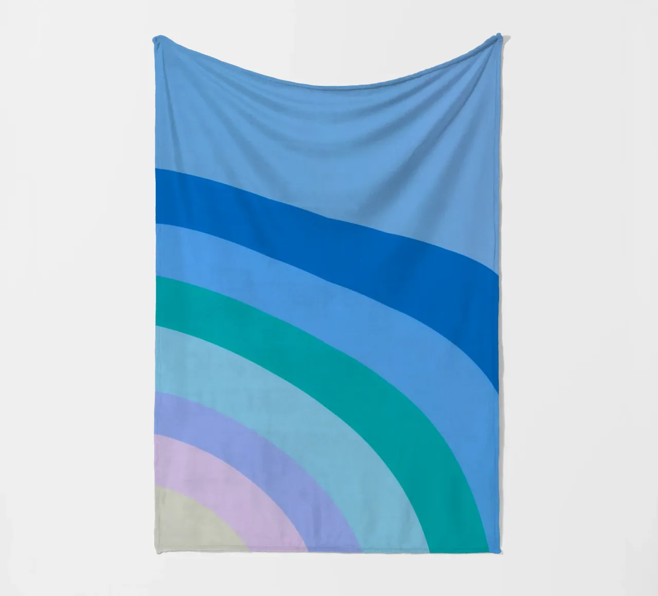 Gradiente di colori arcobaleno coperta in pile da Carinaprint