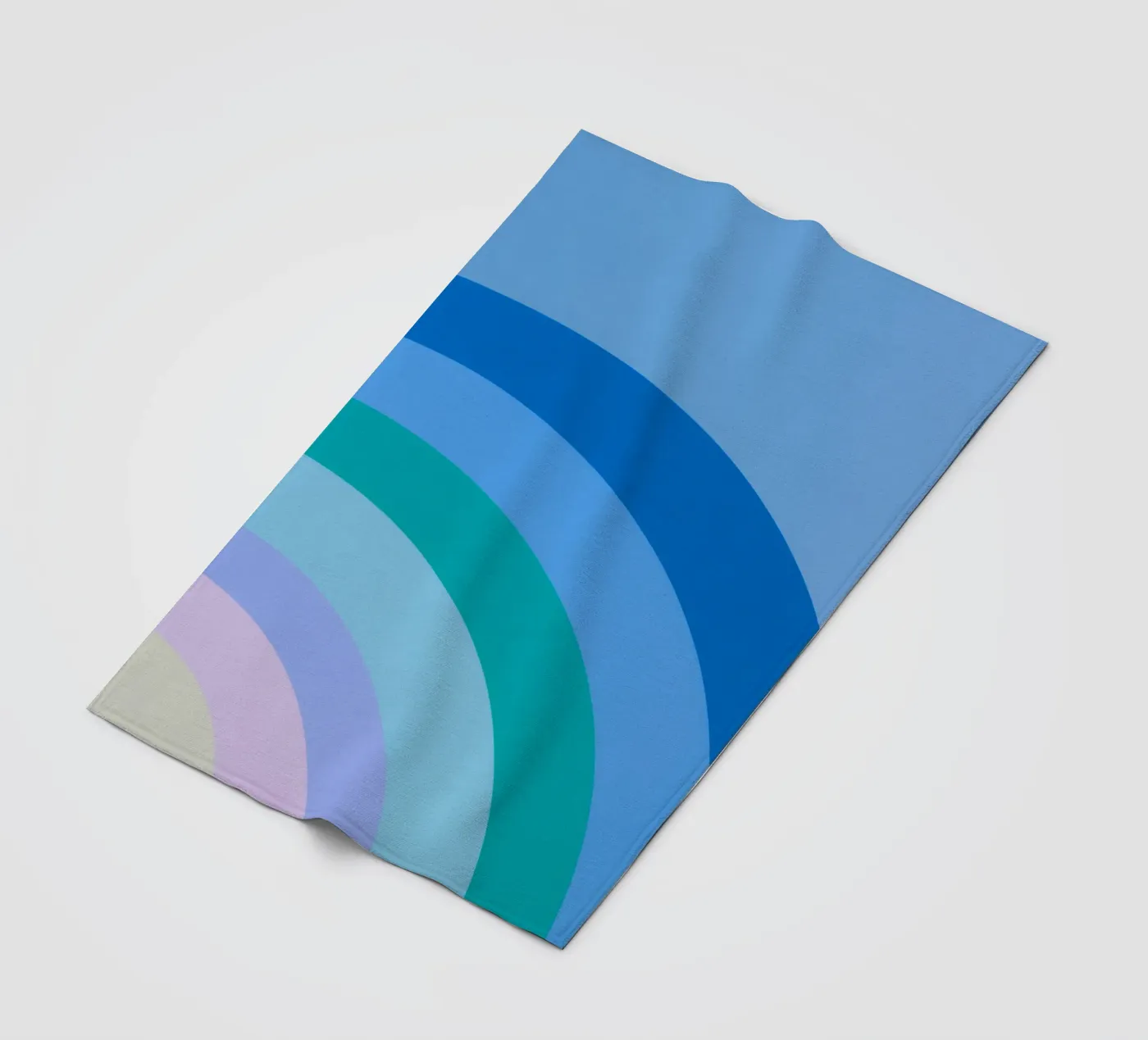Rainbow colour gradient fleece blanket by Carinaprint
