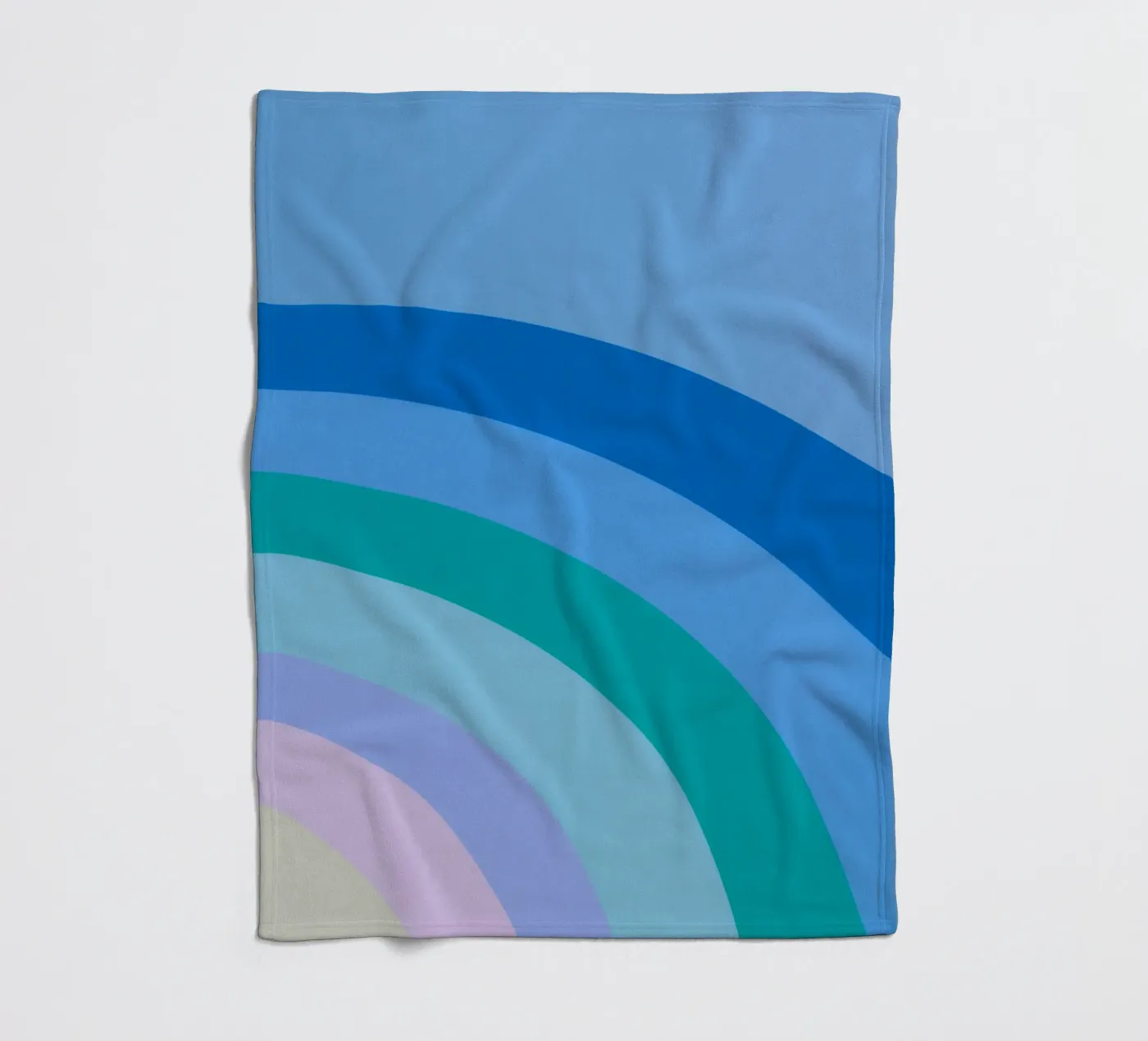 Rainbow colour gradient fleece blanket by Carinaprint