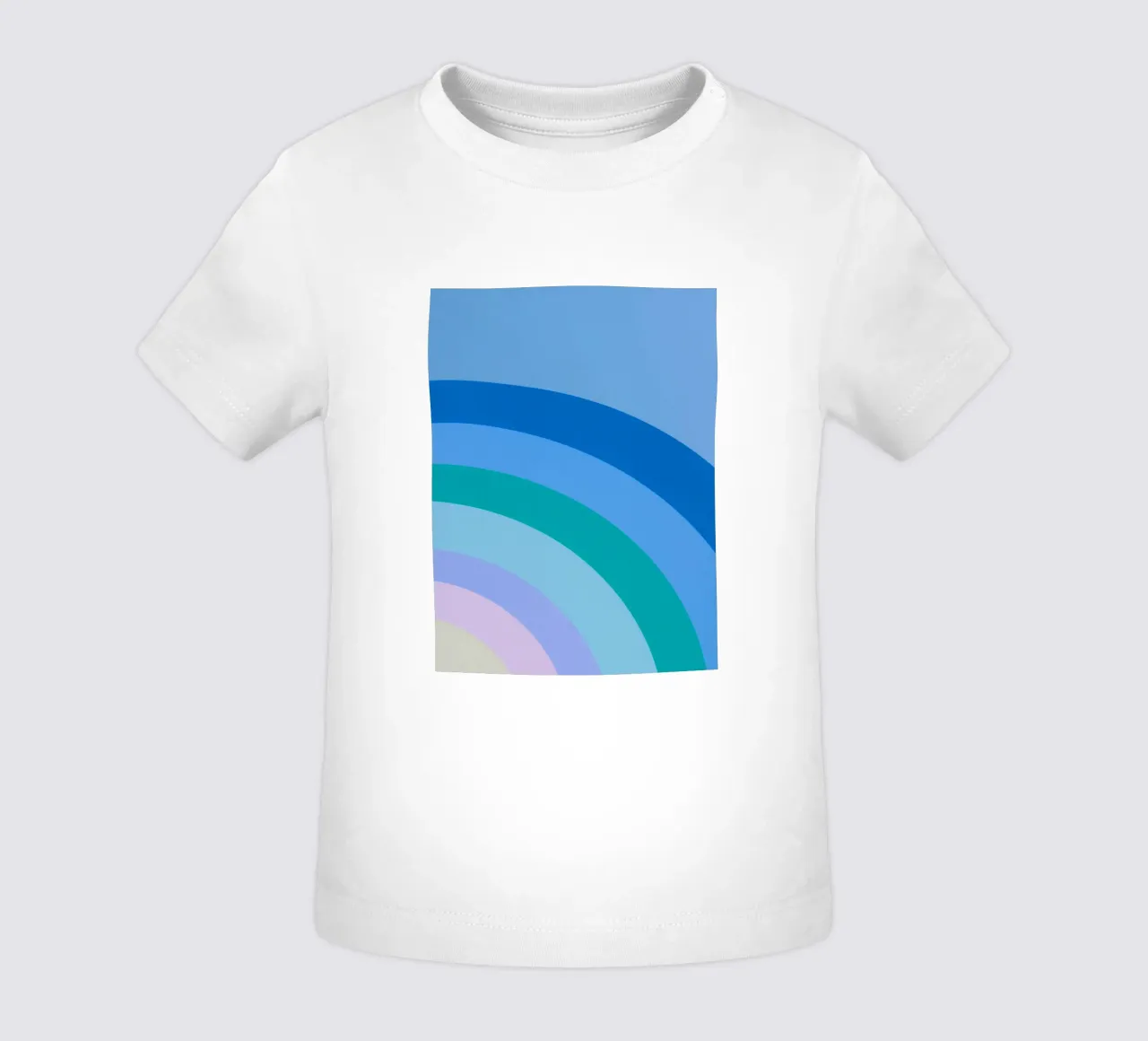Gradiente di colori arcobaleno maglietta neonato da Carinaprint
