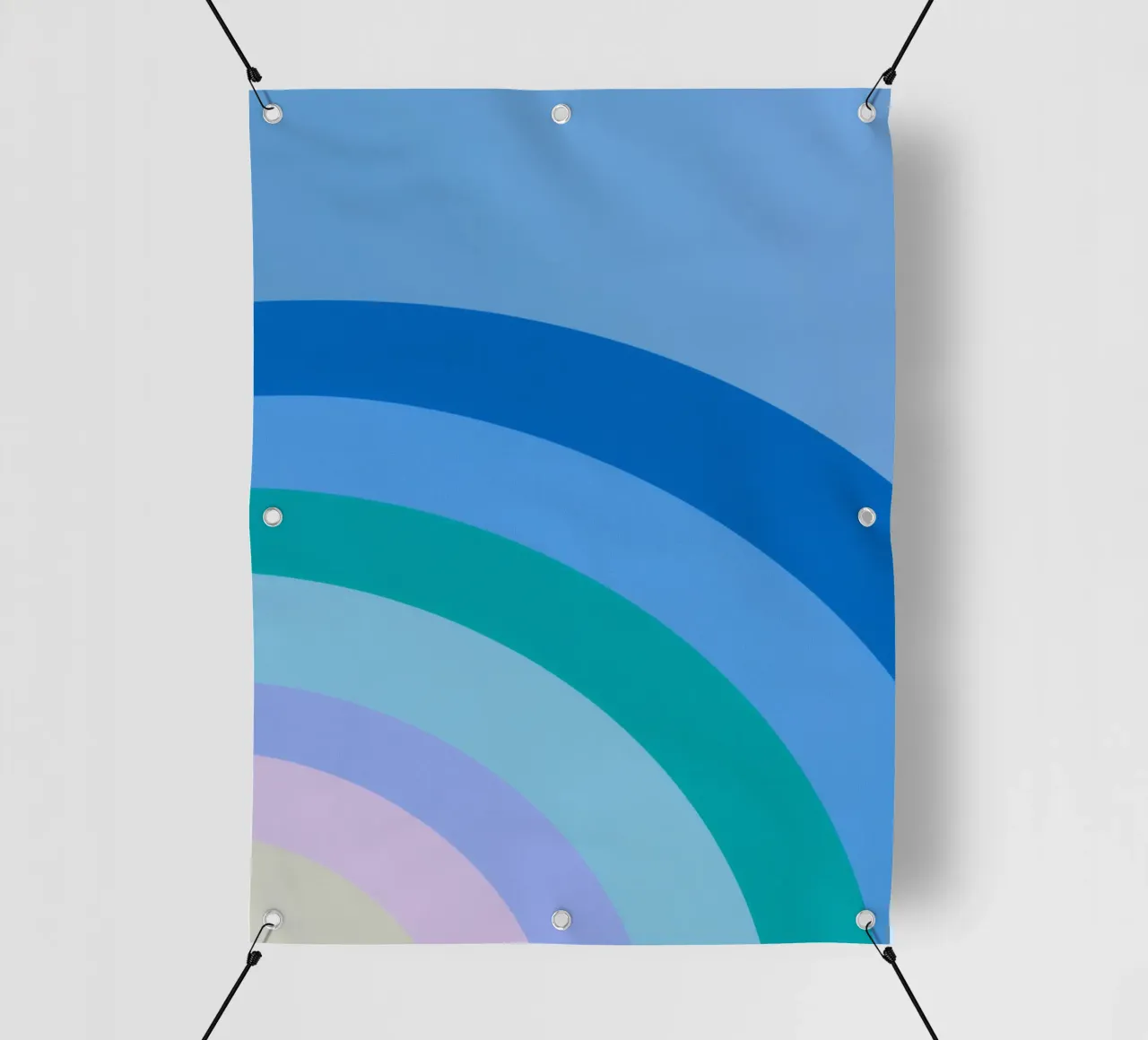 Gradiente di colori arcobaleno telo in pvc da Carinaprint