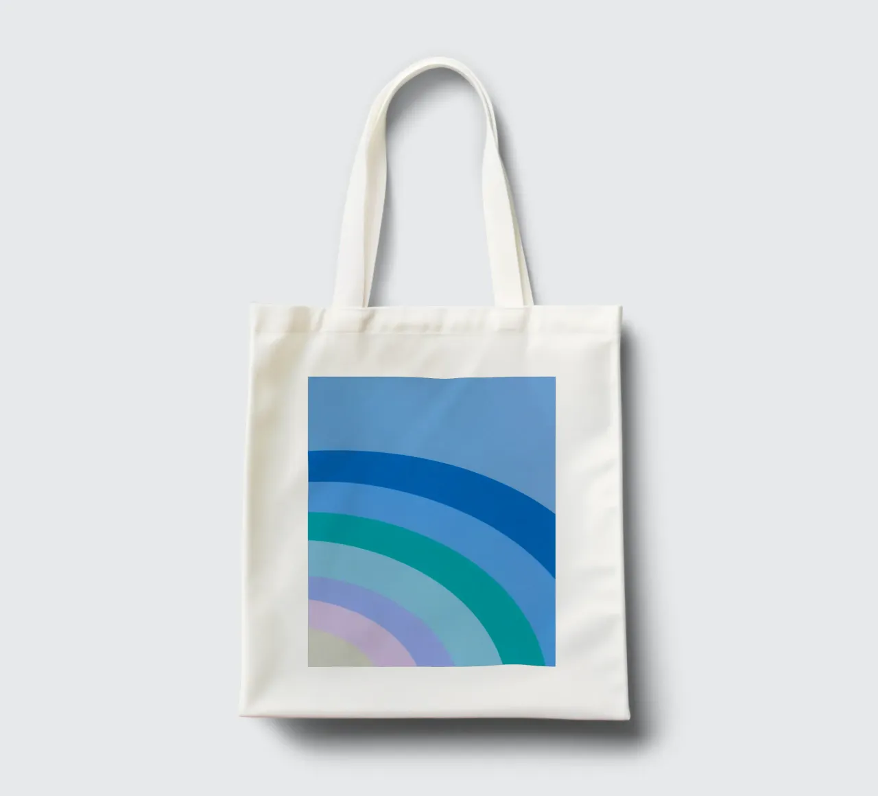 Gradiente di colori arcobaleno borsa in juta da Carinaprint