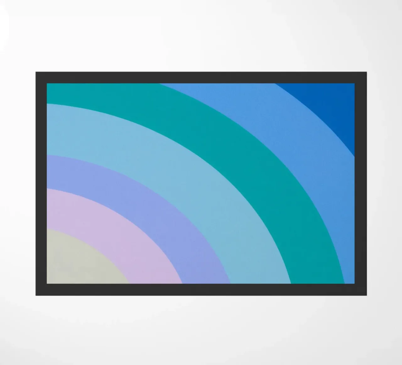 Regenboog kleurverloop deurmat van Carinaprint