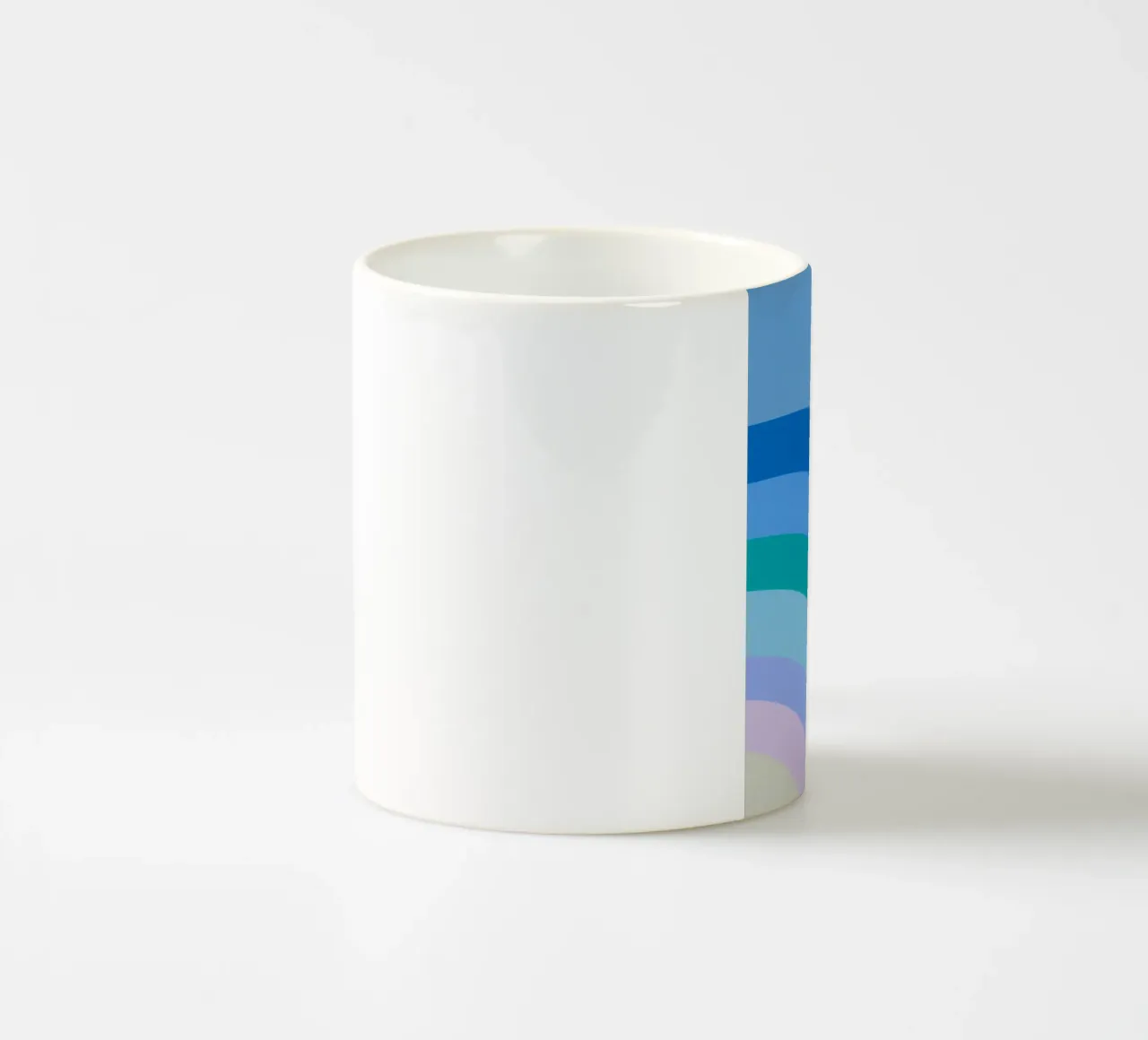 Gradiente di colori arcobaleno tazza in ceramica da Carinaprint