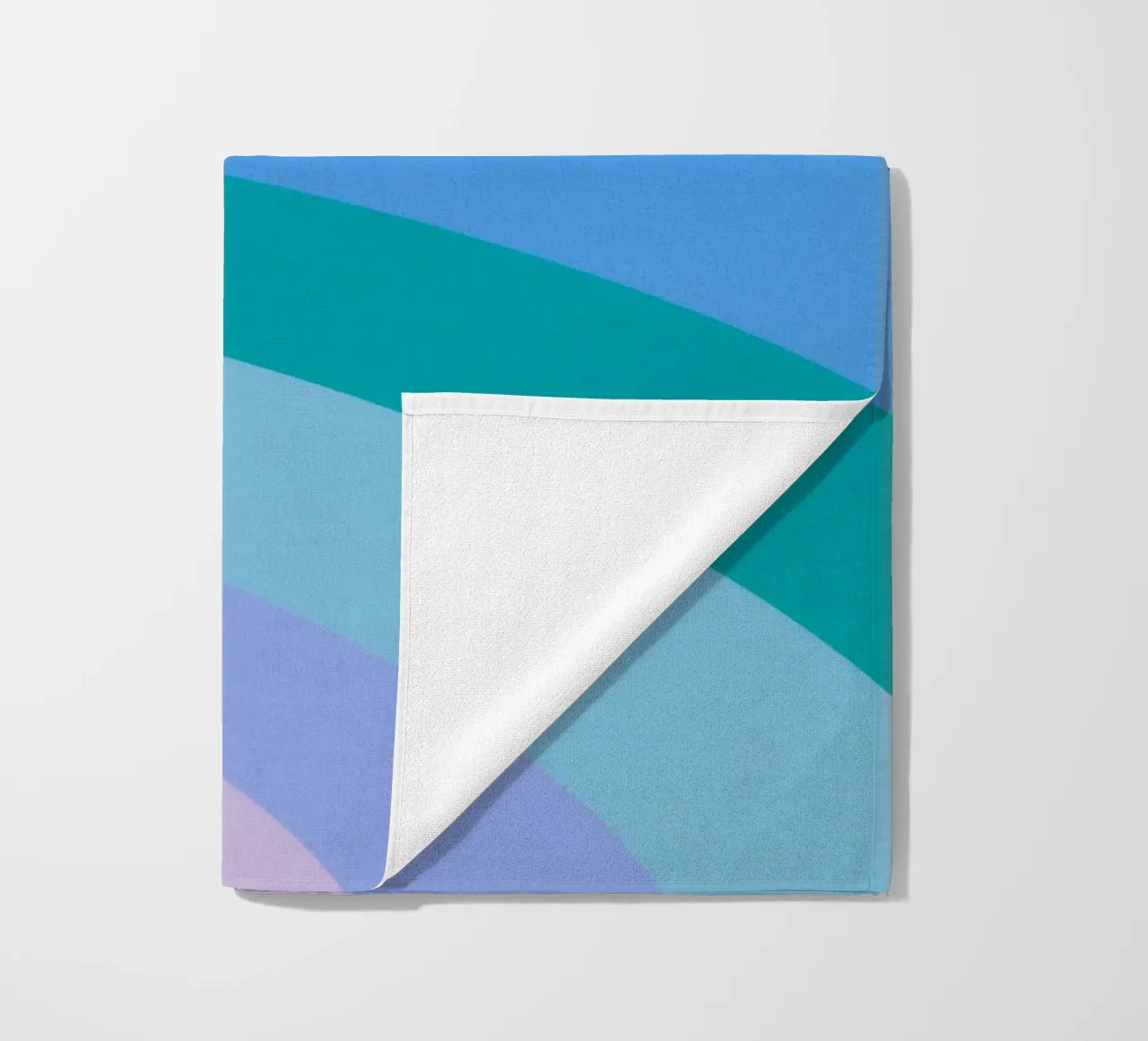 Rainbow colour gradient beach towel by Carinaprint