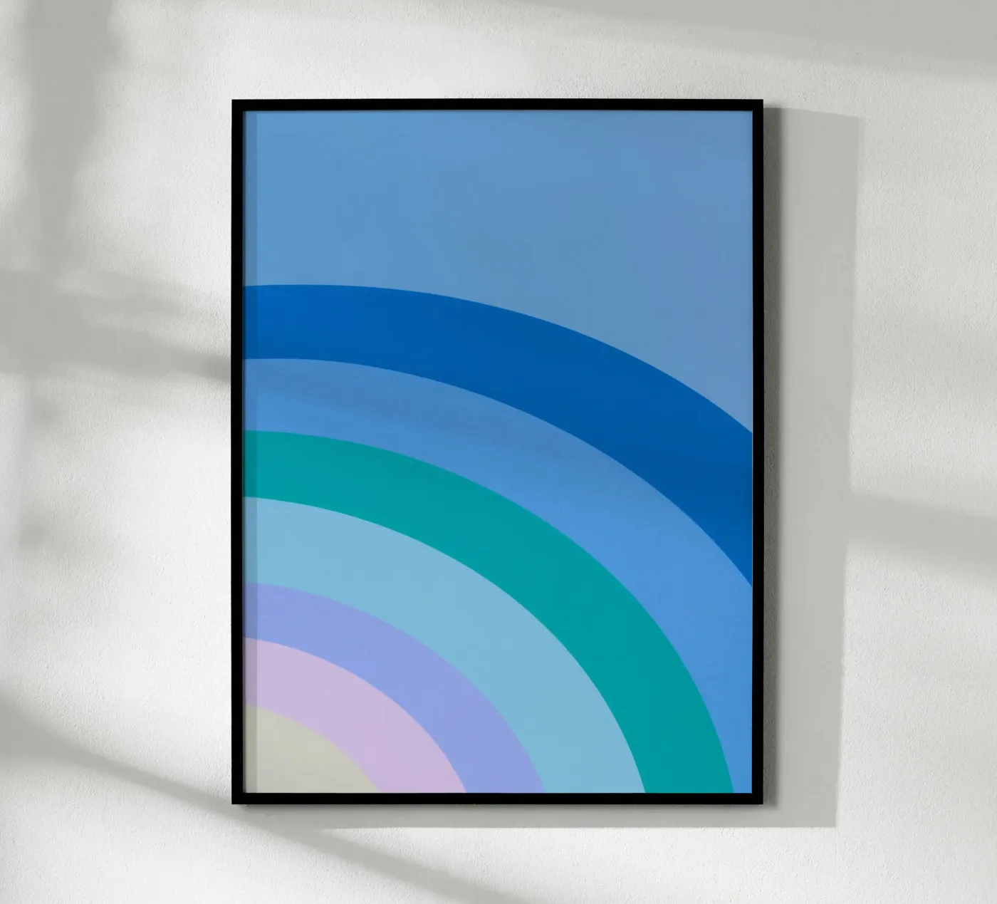 Rainbow colour gradient poster van Carinaprint