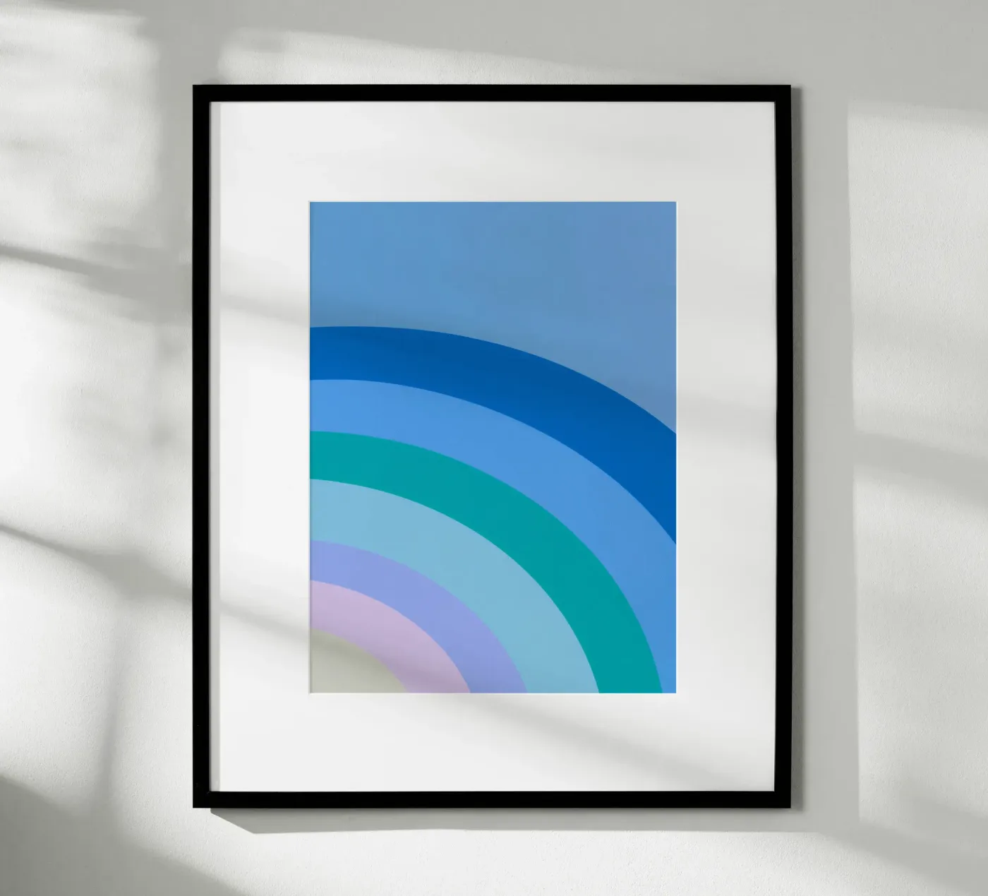 Rainbow colour gradient poster van Carinaprint